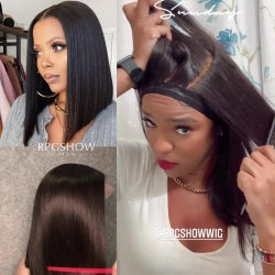 Blunt Cut Bob Human Hair Lace Wig - BEYOU001