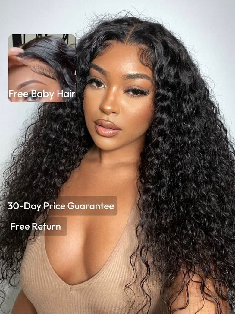 7x5 Bye-Bye Knots™ Wig Quick Glueless & HD Lace Wet & Wavy Water Wave Invisible Knots
Wig With Free Baby Hair Service