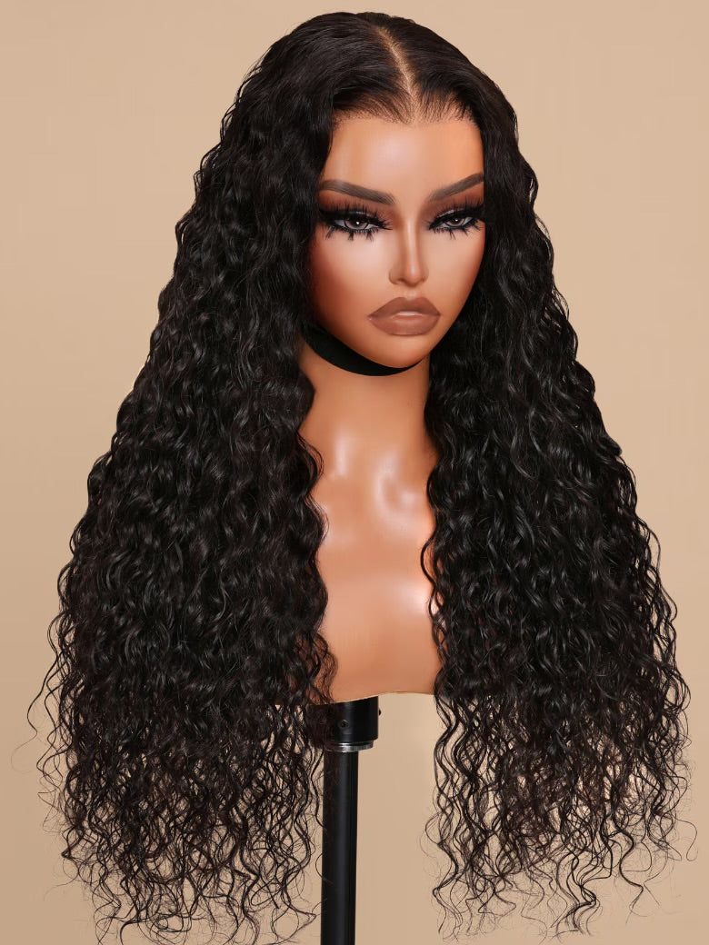 7x5 Bye-Bye Knots™ Wig Quick Glueless & HD Lace Wet & Wavy Water Wave Invisible Knots
Wig With Free Baby Hair Service